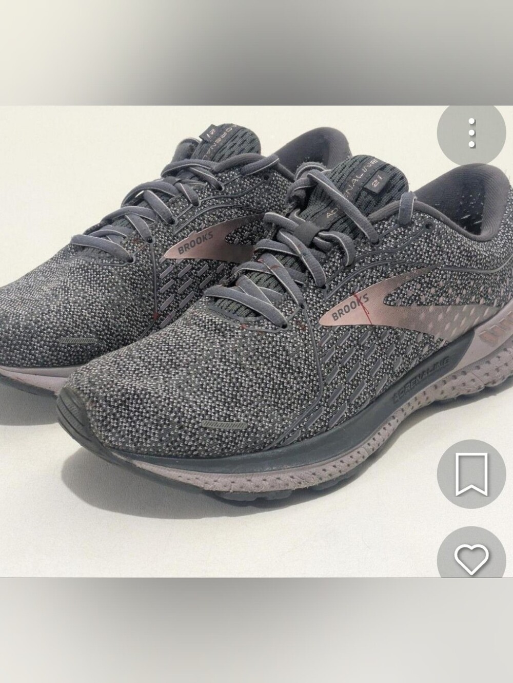BROOKS Adrenaline 21 Women's 10.5B Grey/Purple